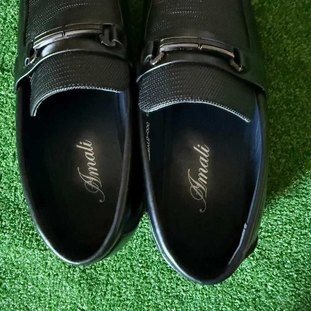 Amalfi Men's Black Slip-On Loafers